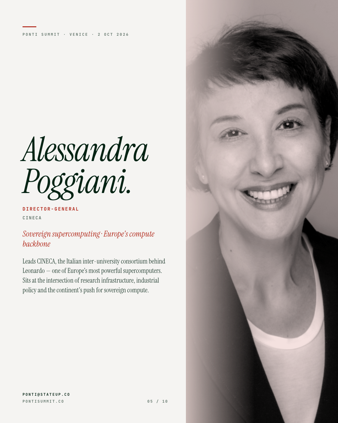 Alessandra Poggiani — Director-General · CINECA